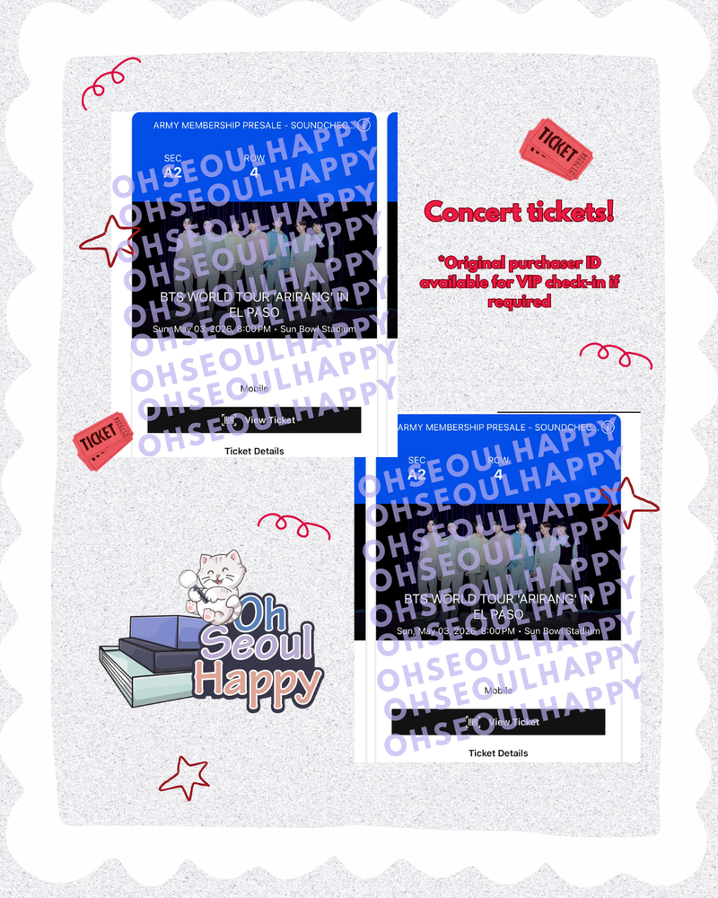 Unofficial BTS Fanmade Photocard | VIP Soundcheck Experience Sweepstakes