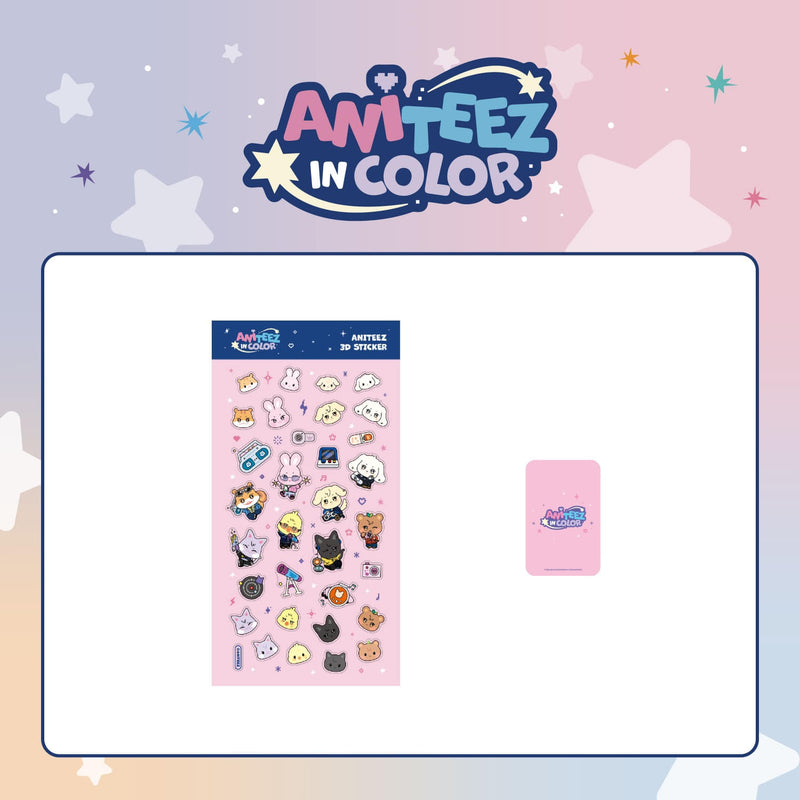 (PREORDER)  ATEEZ - ANITEEZ IN COLOR POP UP OFFICIAL MD ANITEEZ 3D STICKER