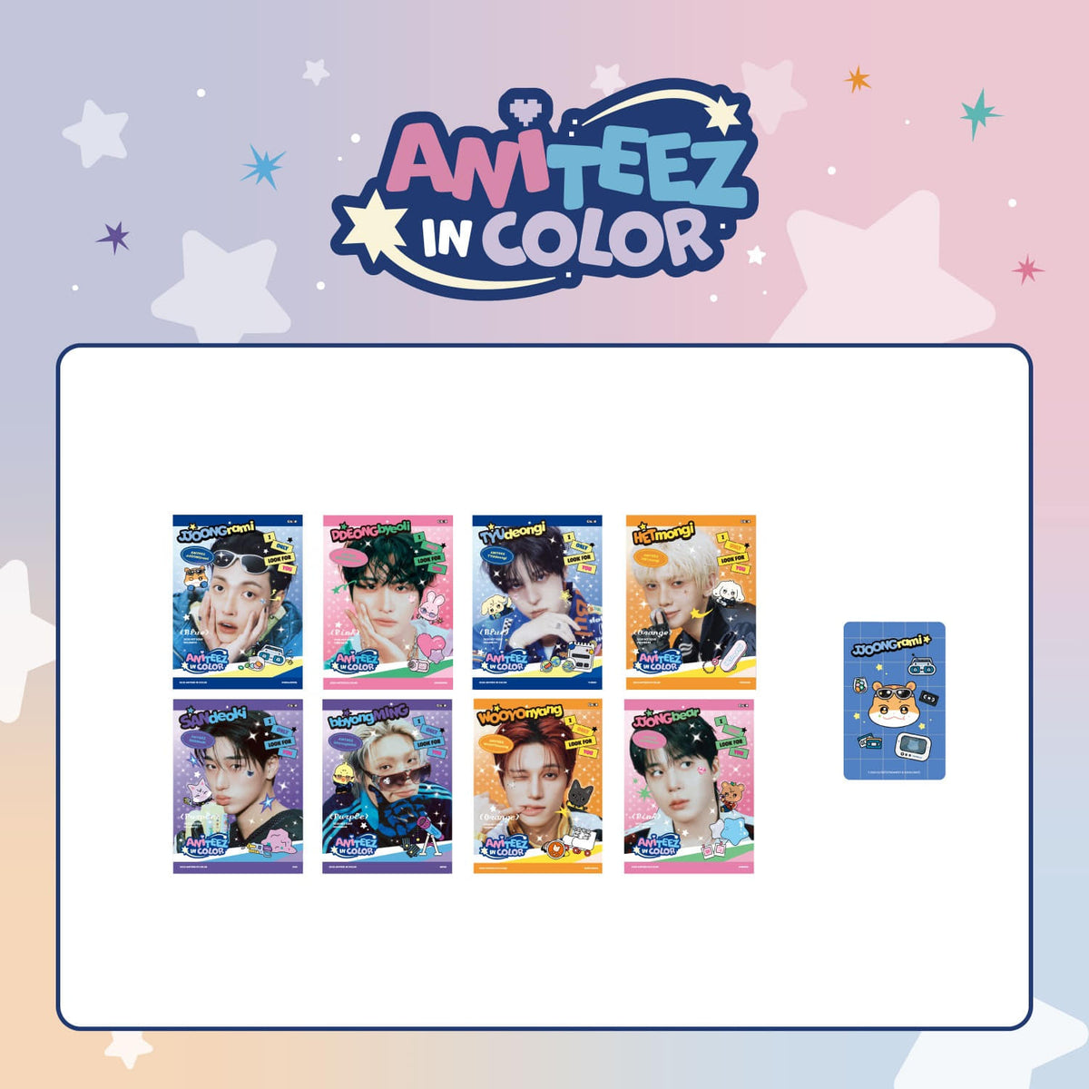 PREORDER) ATEEZ - ANITEEZ IN COLOR POP UP OFFICIAL MD MINI