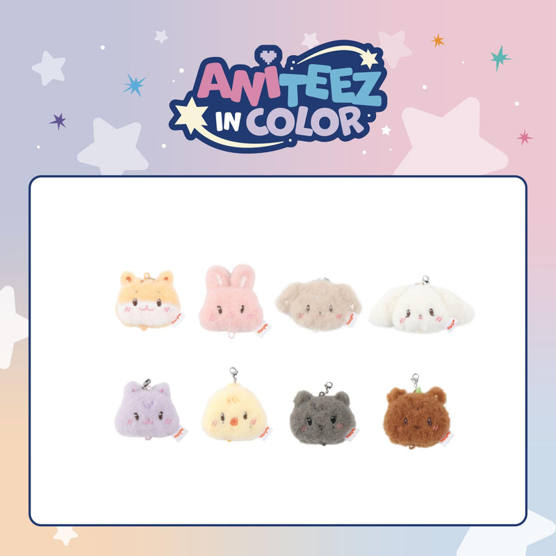 (PREORDER) ATEEZ - ANITEEZ IN COLOR POP UP OFFICIAL MD LINKABLE FACE KEYRING (RANDOM)