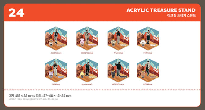(PREORDER) ATEEZ - ANITEEZ IN TREASURE (ACRYLIC TREASURE STAND)
