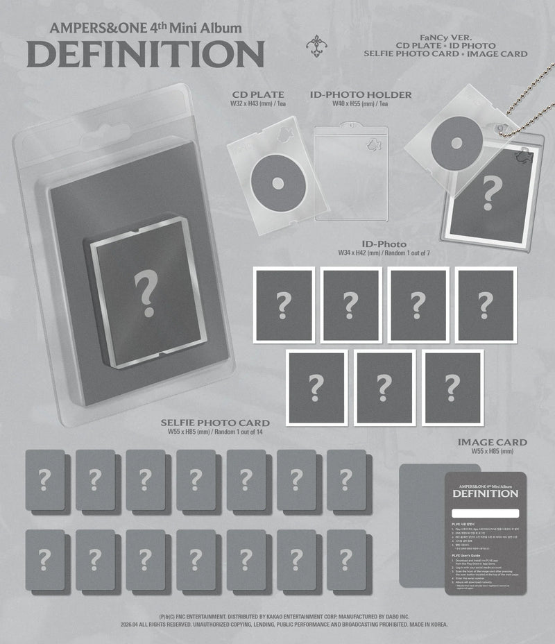 (PREORDER) AMPERS&ONE - 4TH MINI ALBUM - DEFINITION (FANCY VER.)