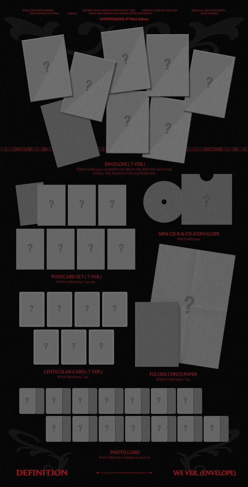 (PREORDER) AMPERS&ONE - 4TH MINI ALBUM - DEFINITION (WE VER.)