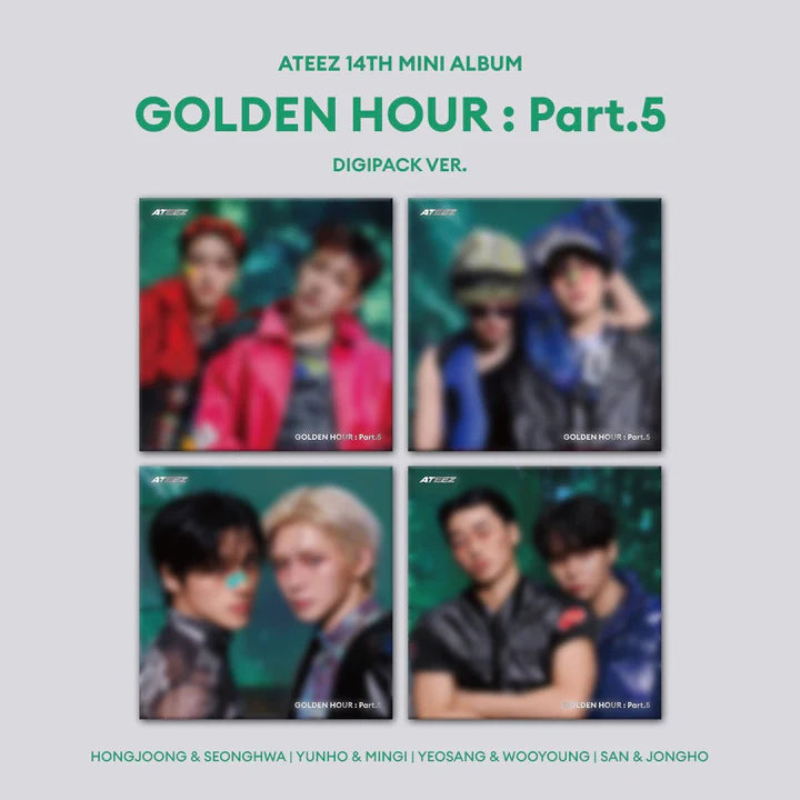(RELEASE DATE 6/26) ATEEZ - 14TH MINI ALBUM - GOLDEN HOUR : PART. 5 (UNIT VER)