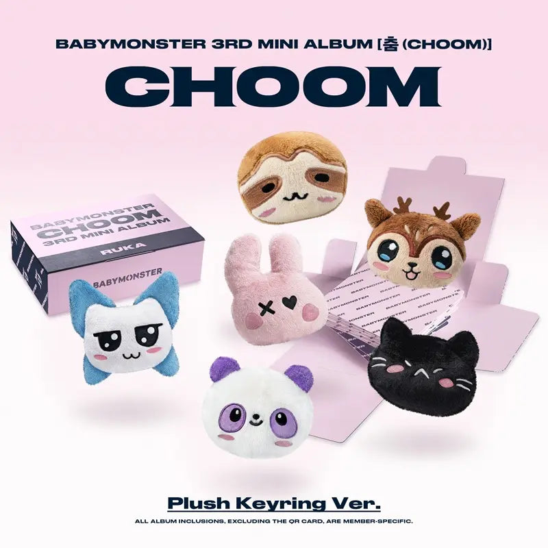 BABYMONSTER - 3RD MINI ALBUM - CHOOM (PLUSH KEYRING VER.)