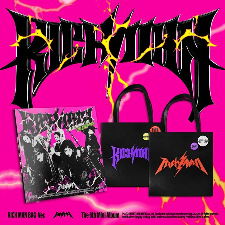 AESPA - 6TH MINI ALBUM - RICH MAN (RICH MAN BAG VER)