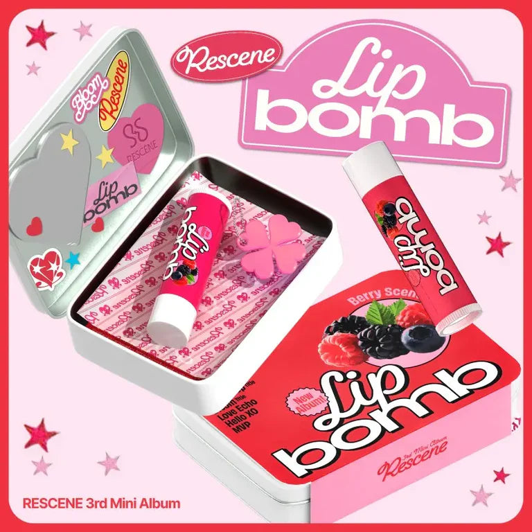 RESCENE 3RD MINI ALBUM - LIP BOMB (QR VER) (LIP BALM VER.)