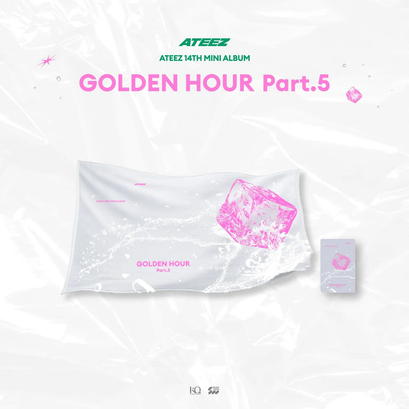 (PREORDER) ATEEZ - GOLDEN HOUR : PART.5 POP UP OFFICIAL MD SLOGAN TOWEL