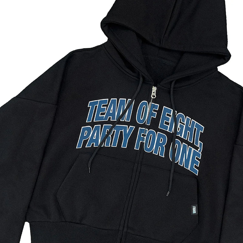 (PREORDER) ATEEZ 8ROOM - CROP ZIP-UP HOODIE