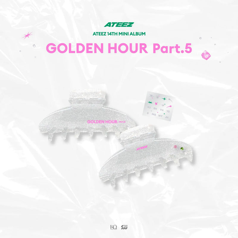 (PREORDER) ATEEZ - GOLDEN HOUR : PART.5 POP UP OFFICIAL MD SHORT SLEEVE HAIR CLIP