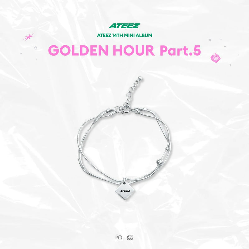 (PREORDER) ATEEZ - GOLDEN HOUR : PART.5 POP UP OFFICIAL MD 925 SILVER BRACELET