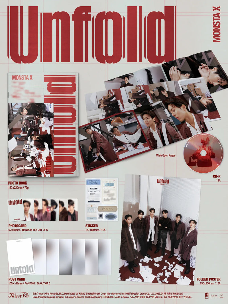 MONSTA X - US ALBUM - UNFOLD