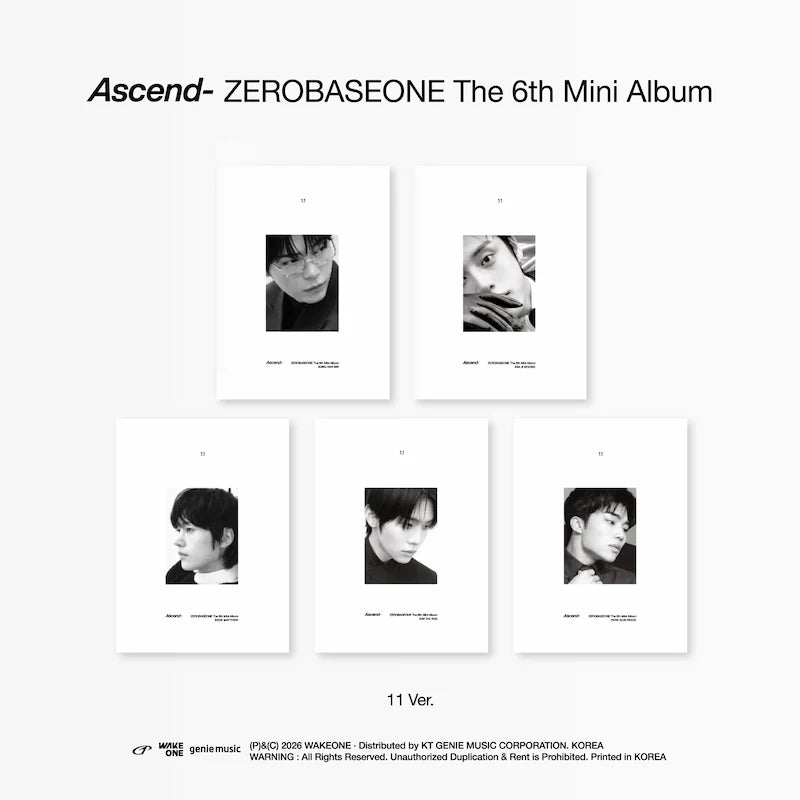 ZEROBASEONE - 6TH MINI ALBUM - ASCEND (11 VER.)