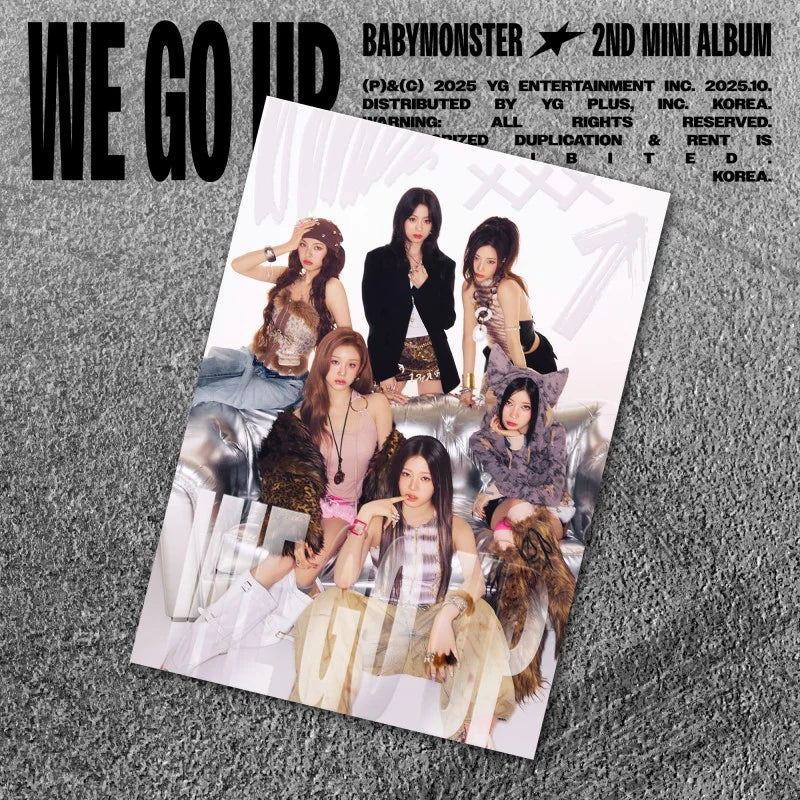 BABYMONSTER - 2ND MINI ALBUM - WE GO UP (POSTCARD VER.)
