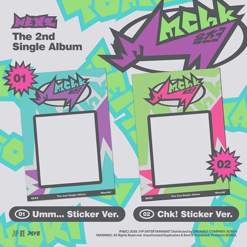 NEXZ - 2ND SINGLE ALBUM - MMCHK (STICKER VER.)