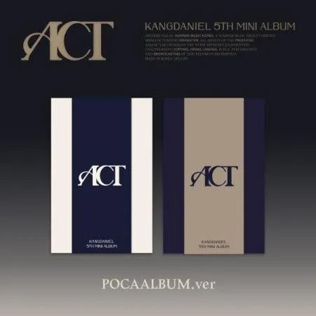 KANG DANIEL - 5TH MINI ALBUM - ACT (POCA ALBUM)