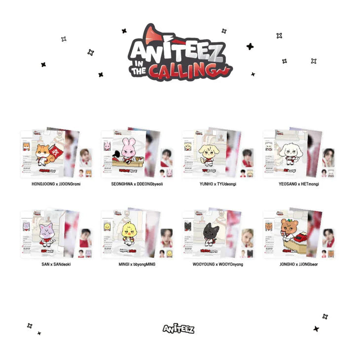 ATEEZ - ANITEEZ IN THE CALLING OFFICIAL MD - PROFILE HOLDER SET