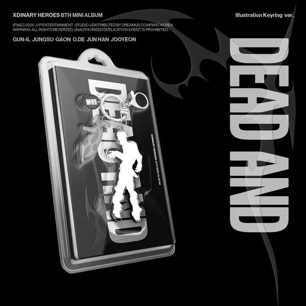 Xdixary Heioes O.de オドゥ　プロフィールセット XDINARY HEROES - 8TH MINI ALBUM - DEAD AND (ILLUSTRATION KEYRING
