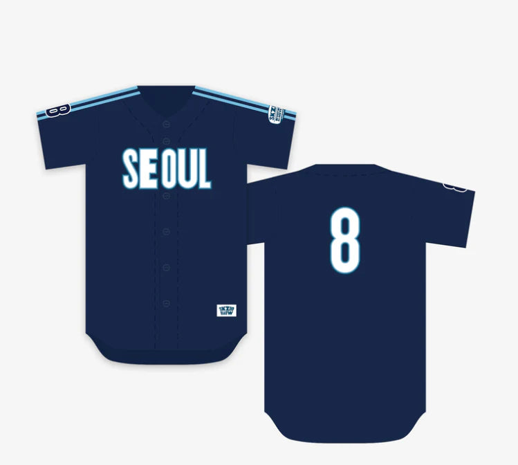 (RELEASE DATE: SEPT-OCT) STRAY KIDS - SKZOO EVERYWHERE ALL AROUND IN SEOUL OFFICIAL MD BASEBALL JERSEY SEOUL VER