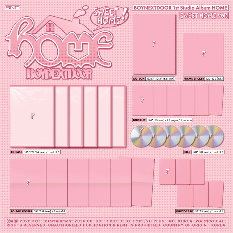 BOYNEXTDOOR - 1ST ALBUM - HOME (SWEET HOME VER.)