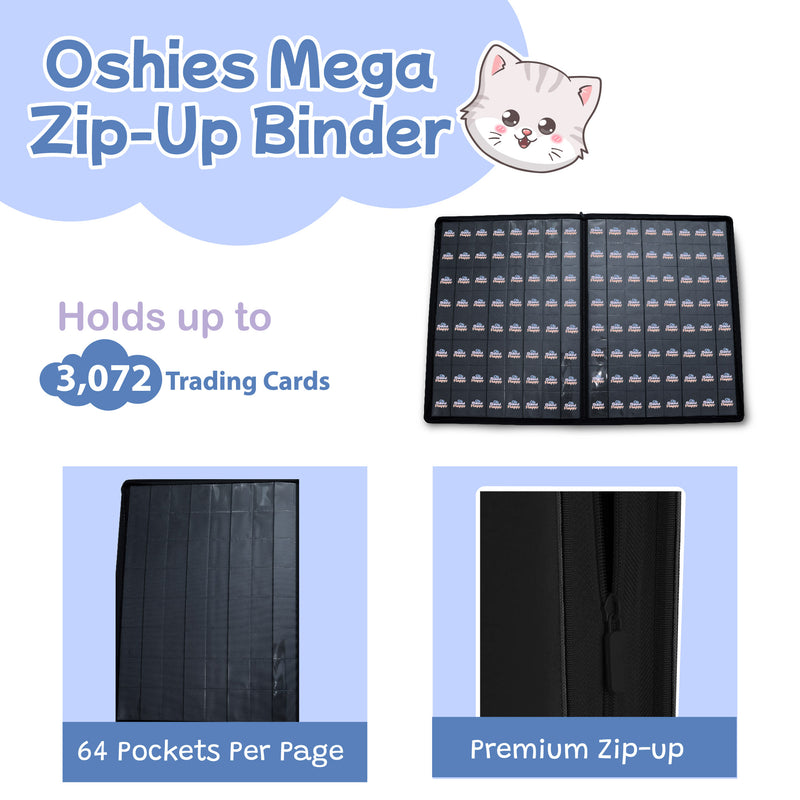 OSHIES 64-POCKET ZIP-UP BINDER