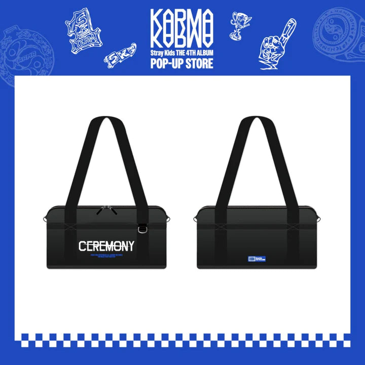 (PREORDER) STRAY KIDS - KARMA POP UP STORE - OFFICIAL MD - DUFFEL BAG