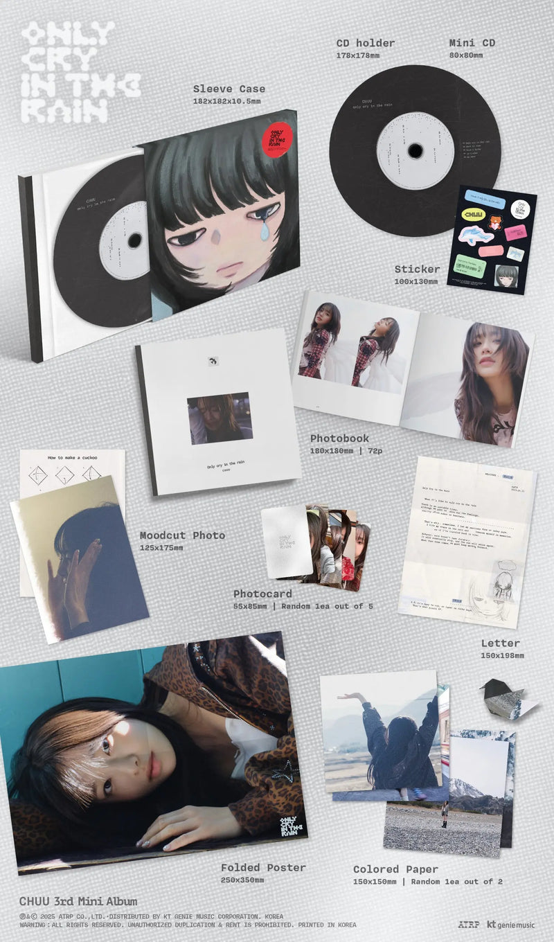 CHUU - 3RD MINI ALBUM - ONLY CRY IN THE RAIN