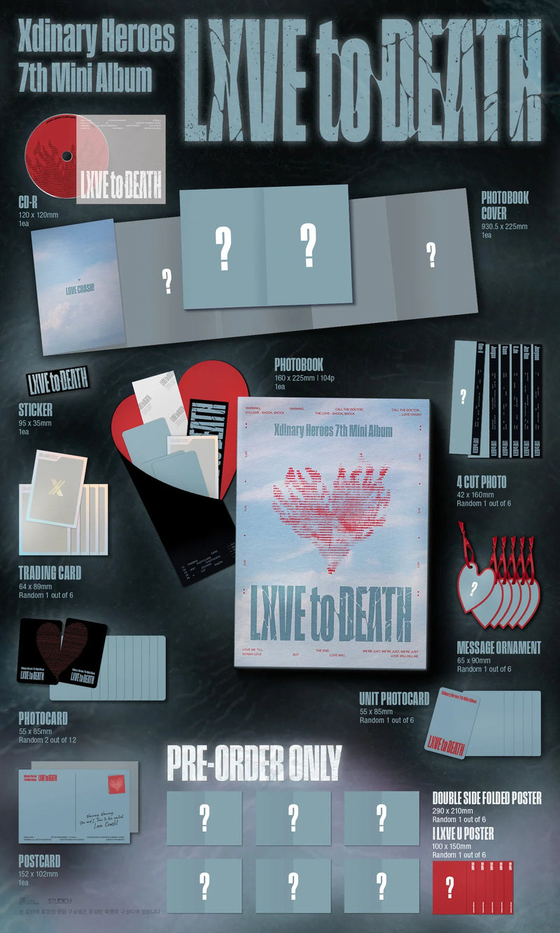 XDINARY HEROES -7TH MINI ALBUM - LXVE to DEATH (Photobook Ver.)