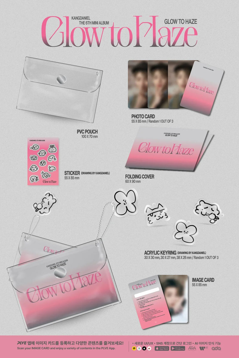 KANG DANIEL - 6TH MINI ALBUM - GLOW TO HAZE (PVC POUCH VER.)