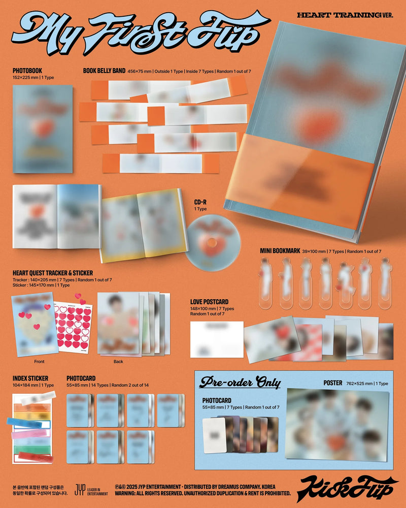 (MAKESTAR EVENT) KICKFLIP - 3RD MINI ALBUM - MY FIRST FLIP (PHOTOBOOK RANDOM VER.)