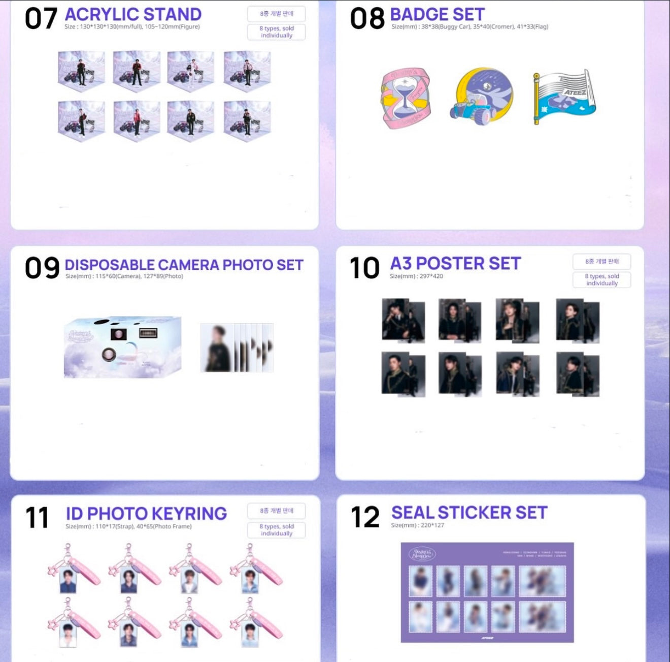 ATEEZ⭐︎YUNHO Destiny's Memories アクリルフレーム ATEEZ - DESTINY'S MEMORIES OFFICIAL MERCH — Oh Seoul Happy