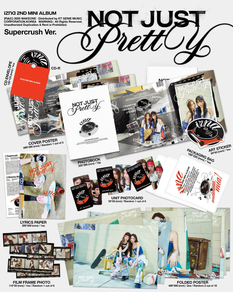 IZNA 2ND MINI ALBUM - NOT JUST PRETTY (POSTERBOOK VER.)