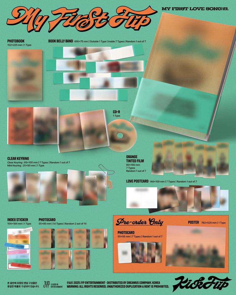 (MAKESTAR EVENT) KICKFLIP - 3RD MINI ALBUM - MY FIRST FLIP (PHOTOBOOK RANDOM VER.)