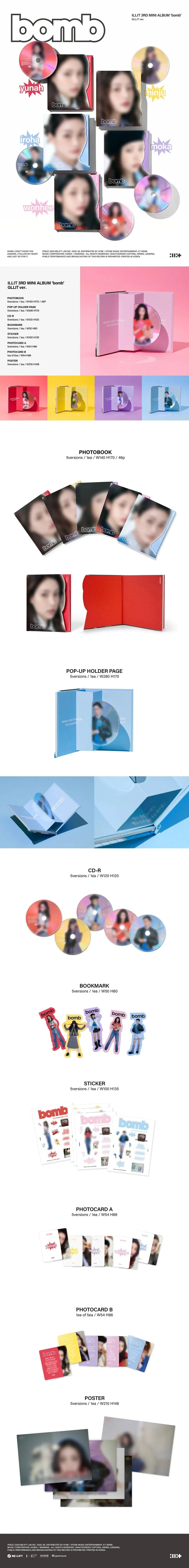 ILLIT - 3RD MINI ALBUM - BOMB (GLLIT VER.)