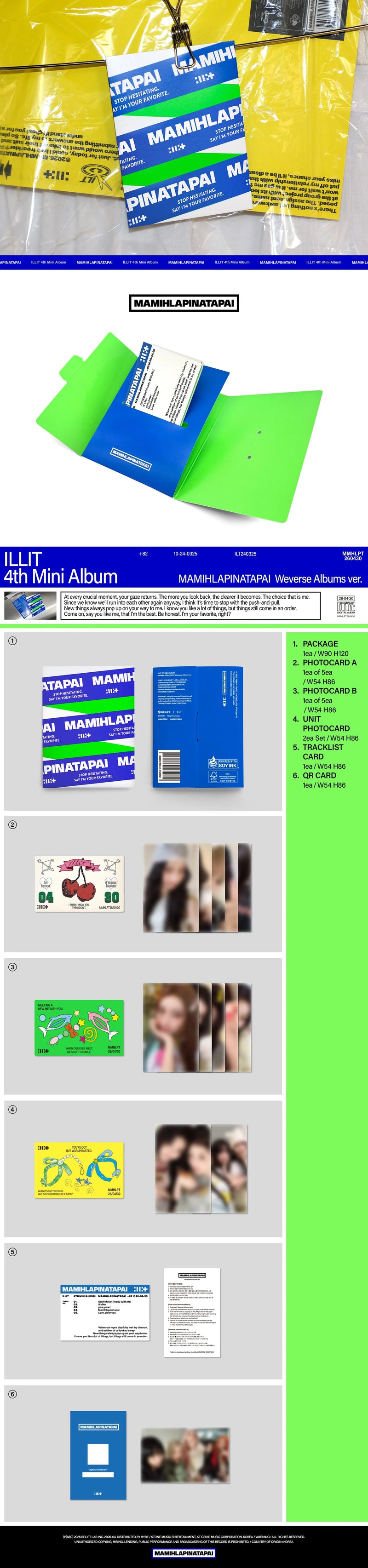 ILLIT - 4TH MINI ALBUM - MAMIHLAPINATAPAI (WEVERSE ALBUM VER.)