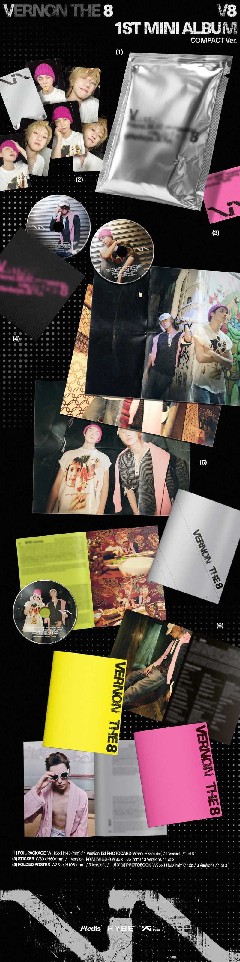 (PREORDER EARLY-MID JULY)  V8 (SEVENTEEN) - 1ST MINI ALBUM - V8 (COMPACT VER.)