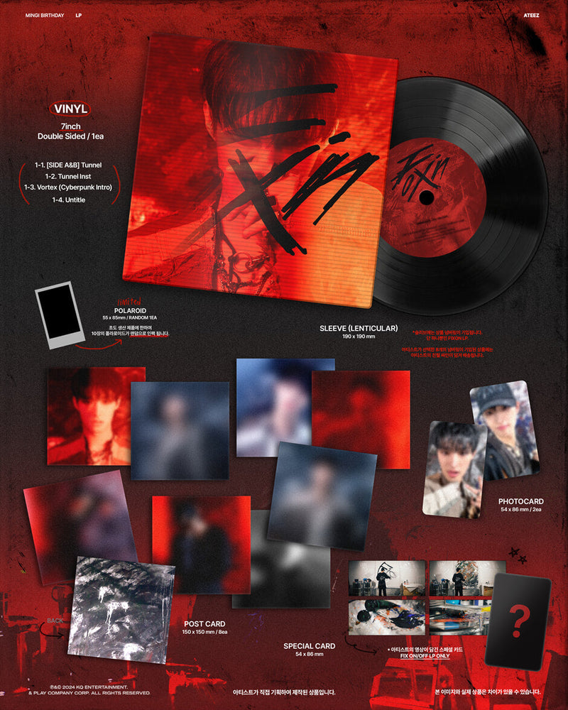 ATEEZ - HBD - MINGI LP : FIX ON/OFF BIRTHDAY OFFICIAL MD