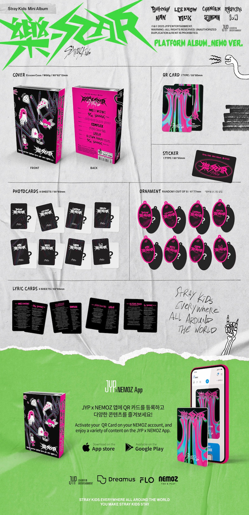 STRAY KIDS - MINI ALBUM - 樂-STAR (PLATFORM_NEMO VER.)