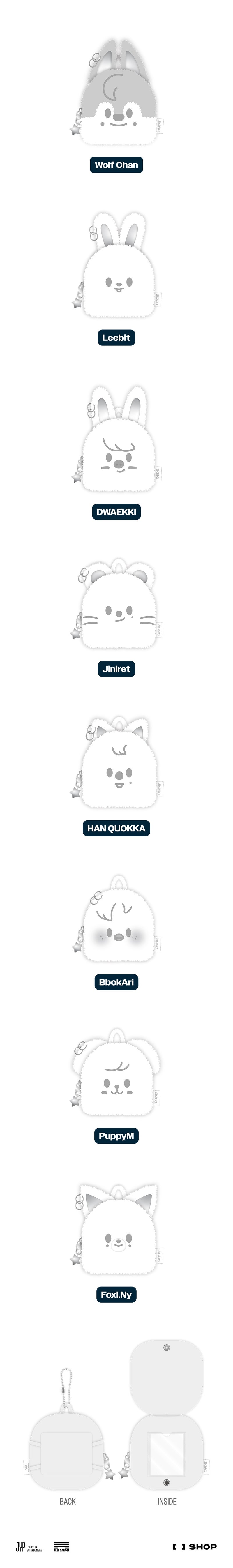 (PREORDER) STRAY KIDS - dominATE : celebrATE WORLD TOUR OFFICIAL MERCH - SKZOO BACKPACK (SILVER VER.)