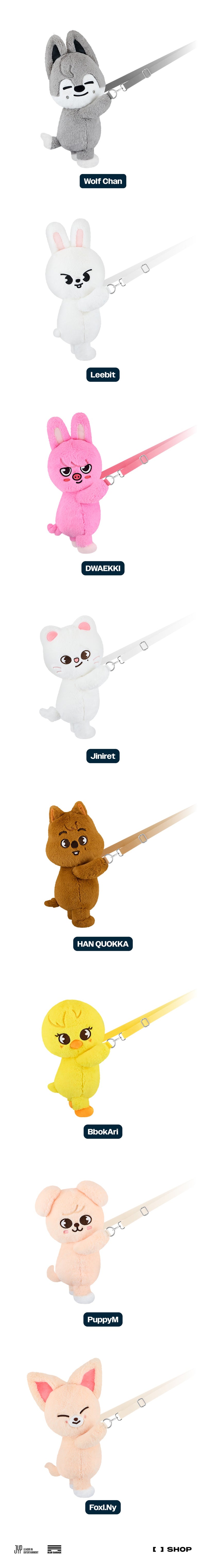 (PREORDER) STRAY KIDS - dominATE : celebrATE WORLD TOUR OFFICIAL MERCH - SKZOO PLUSH BAG