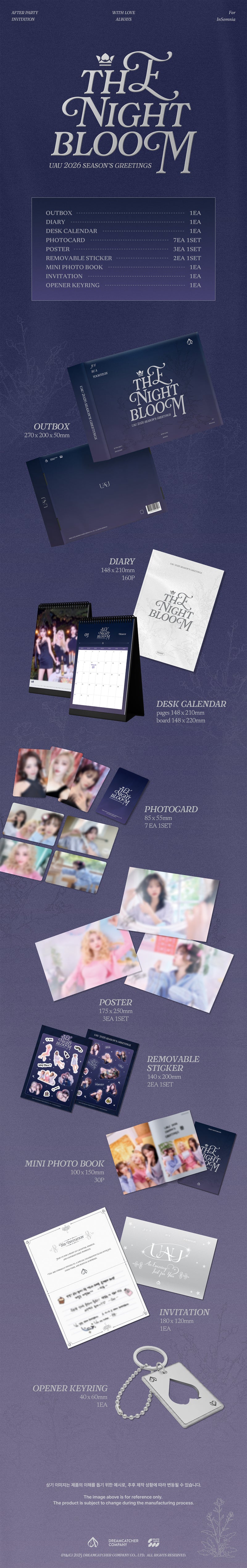 (PREORDER) UAU 2026 SEASON’S GREETINGS [THE NIGHT BLOOM]