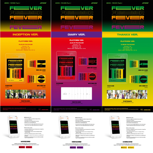 (PREORDER 4/16) ATEEZ - REPACKAGE ZERO : FEVER PART. 1 (PLATFORM VER.)