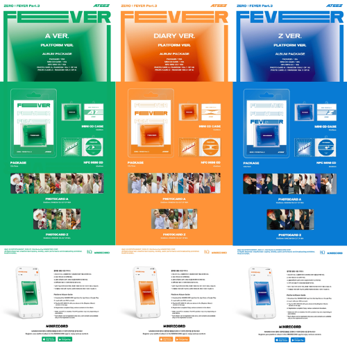 (PREORDER 4/16) ATEEZ - REPACKAGE ZERO : FEVER PART. 3 (PLATFORM VER.)