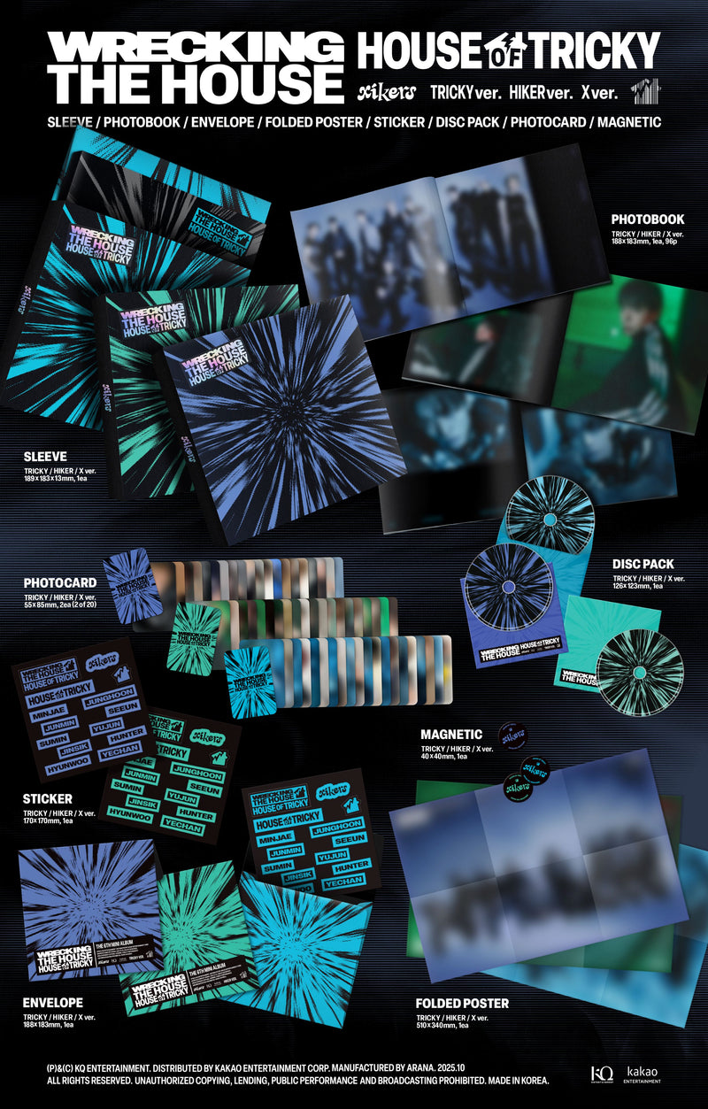 XIKERS - 6TH MINI ALBUM - HOUSE OF TRICKY - WRECKING THE HOUSE