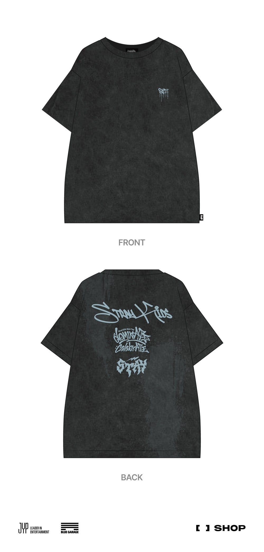 STRAY KIDS - dominATE : celebrATE WORLD TOUR OFFICIAL MERCH - T