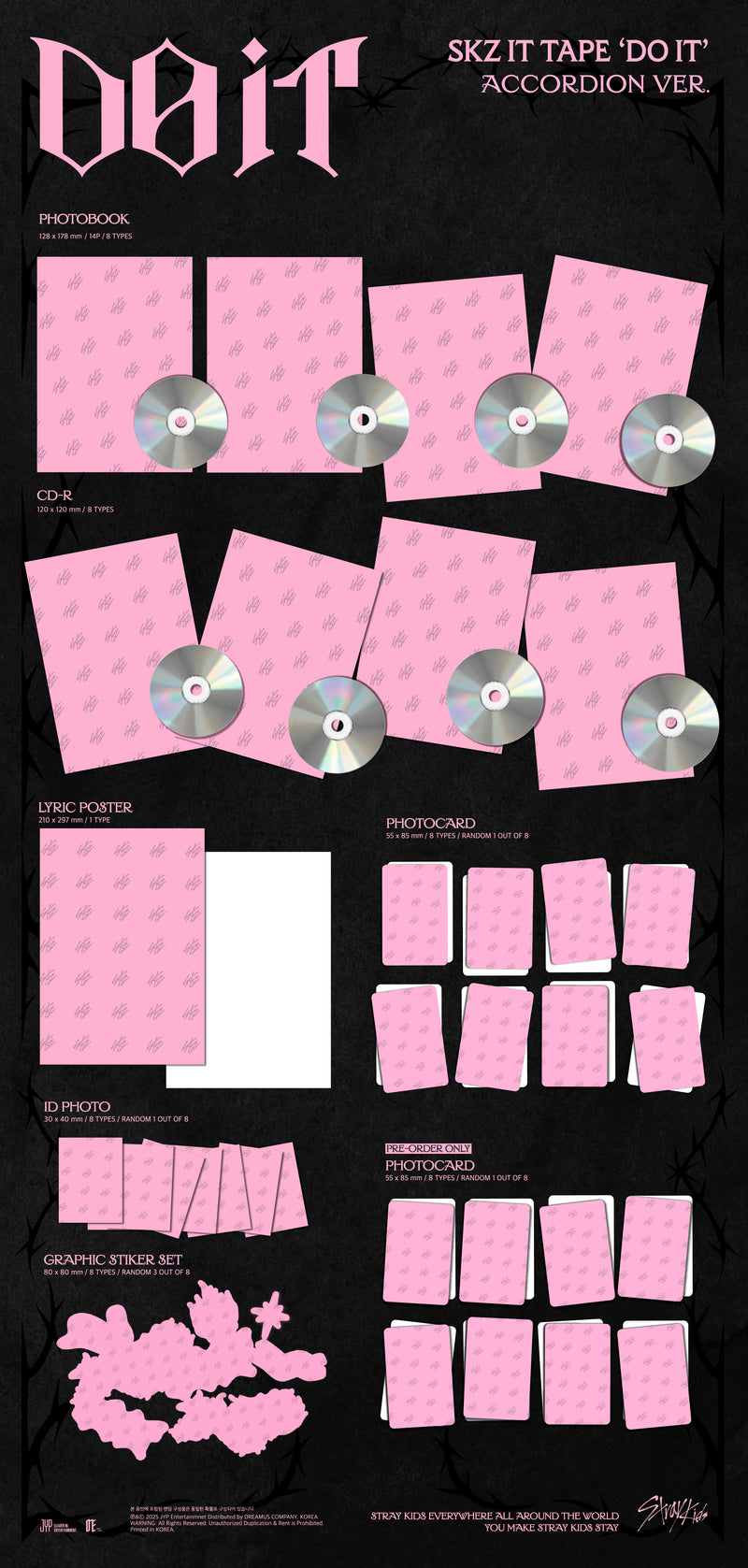 STRAY KIDS - SKZ IT TAPE 'DO IT' (ACCORDION VER)