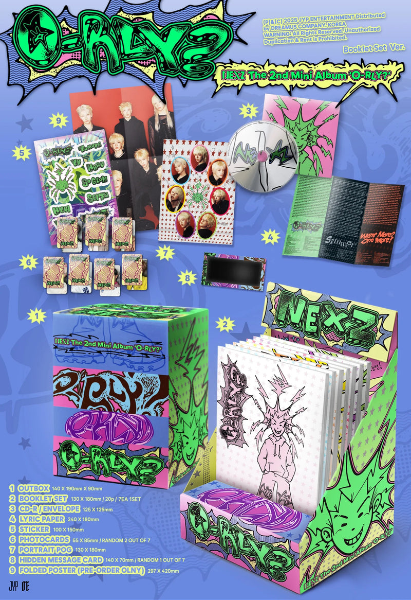 NEXZ - 2ND MINI ALBUM - O-RLY? (BOOKLET SET VER.)