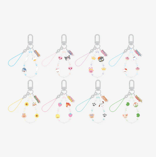 (PREORDER NOV-DEC) STRAY KIDS - SKZOO X SANRIO CHARACTERS - OFFICIAL MD  - PHONE BEAD STRAP