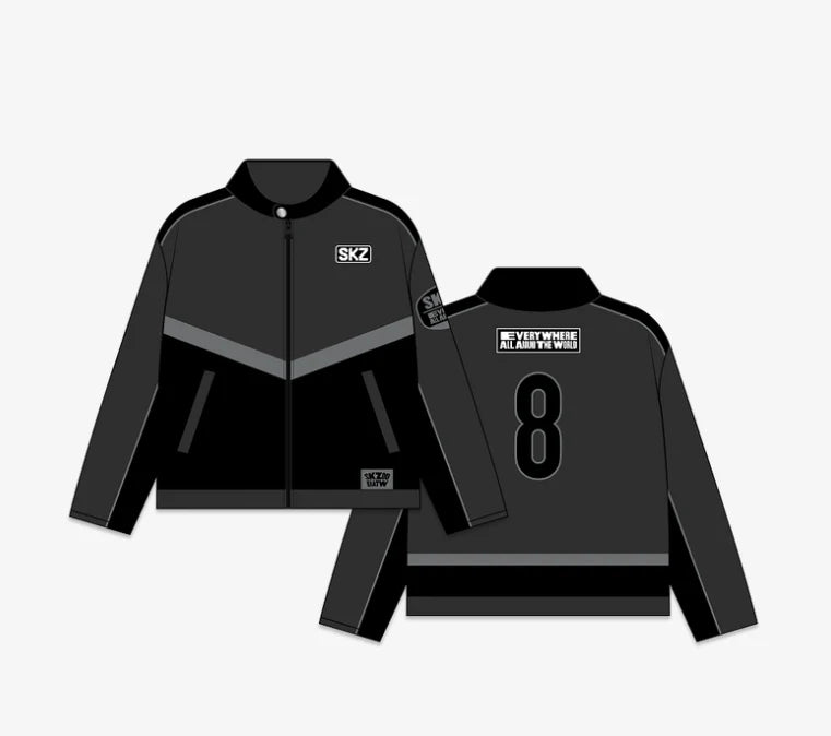 (RELEASE DATE: SEPT-OCT) STRAY KIDS - SKZOO EVERYWHERE ALL AROUND IN SEOUL OFFICIAL MD RACING JACKET SEOUL VER