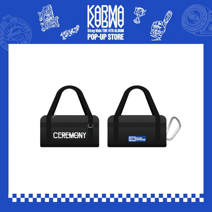 (PREORDER) STRAY KIDS - KARMA POP UP STORE - OFFICIAL MD - SKZOO DUFFEL BAG